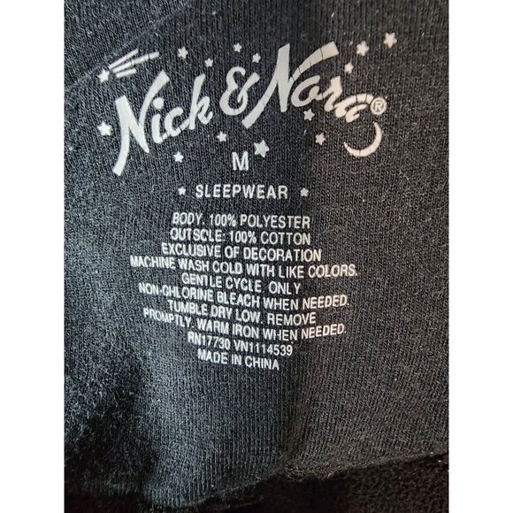 Nick & Nora Penguin One Piece Footed Sleeper Pajamas Jumpsuit PJs Size Medium - Picture 9 of 9